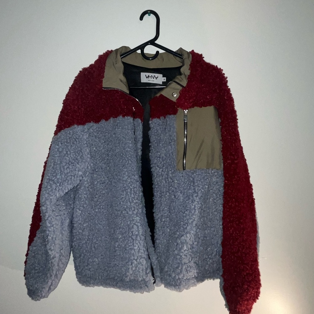 Like New VHNY Multicolor Teddy Jacket